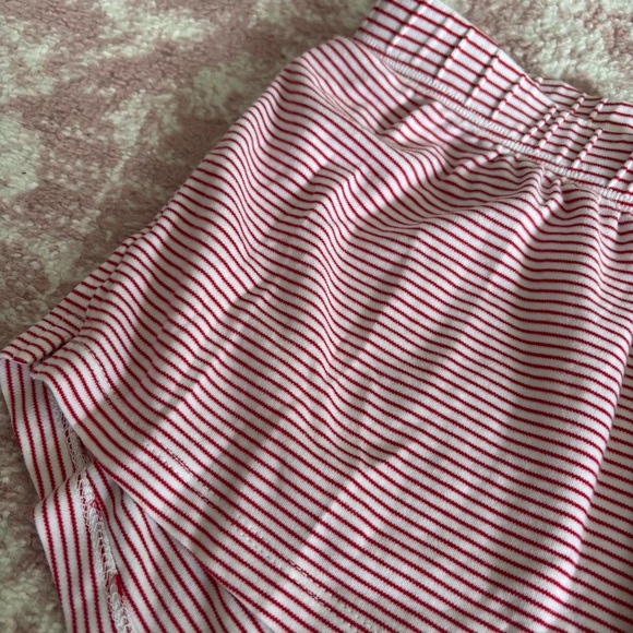 LAKE Red and White Striped Pajama Shorts size Small - Picture 2 of 4